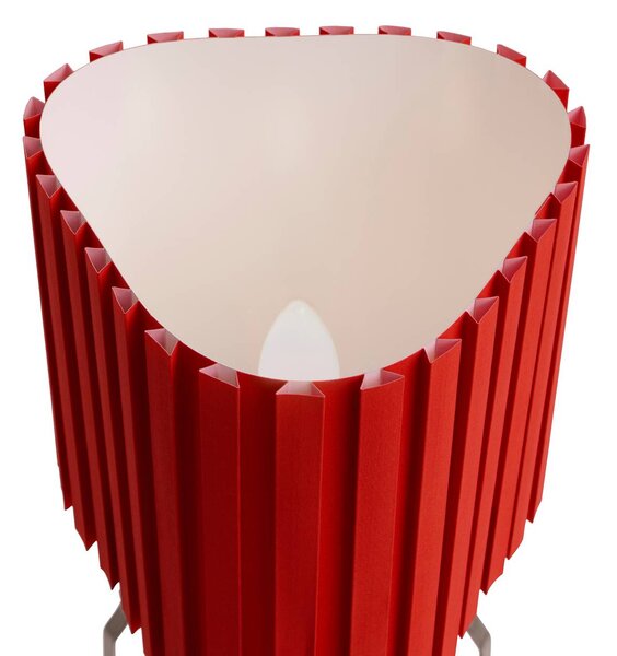 HAY Lampa stołowa Canelé, czerwony, salon / jadalnia, tkanina / materiał / jedwab, design