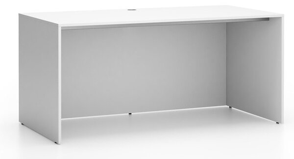 Biurko SEGMENT, 162x80 cm, biały