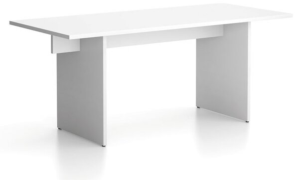 Biurko single SOLID, 180x80 cm, biały