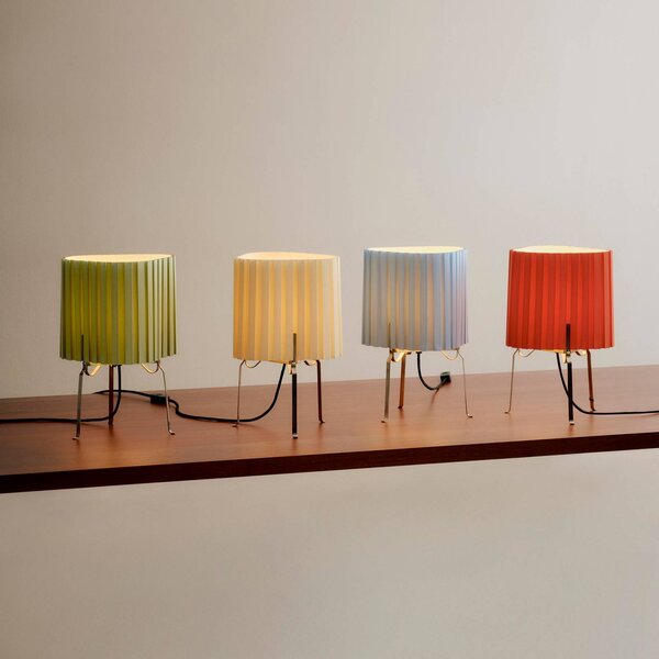 HAY Lampa stołowa Canelé, czerwony, salon / jadalnia, tkanina / materiał / jedwab, design