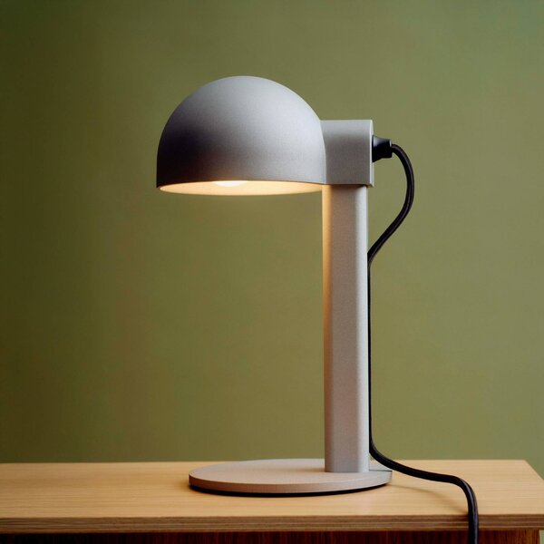 HAY Lampa stołowa Posto, aluminiowy / szary / cynkowy, salon / jadalnia, aluminium, design