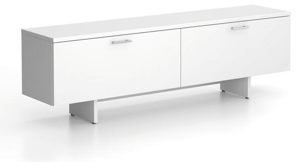 Szafka niska SOLID, 1800 x 400 x 550 mm, biała