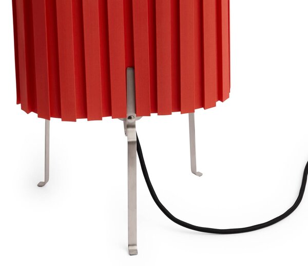 HAY Lampa stołowa Canelé, czerwony, salon / jadalnia, tkanina / materiał / jedwab, design