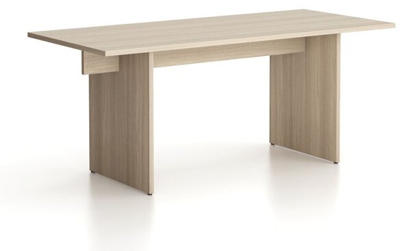 Biurko single SOLID, 180x80 cm, dąb naturalny
