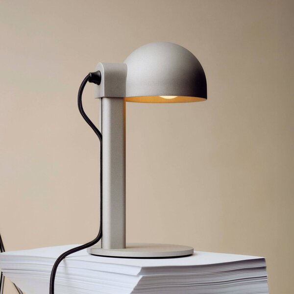 HAY Lampa stołowa Posto, aluminiowy / szary / cynkowy, salon / jadalnia, aluminium, design