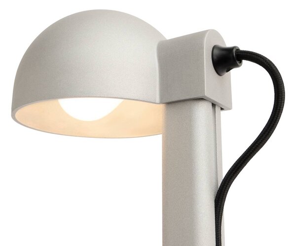 HAY Lampa stołowa Posto, aluminiowy / szary / cynkowy, salon / jadalnia, aluminium, design