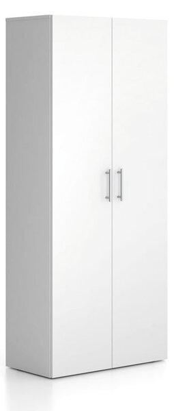 Szafa biurowa wysoka SOLID, 800 x 400 x 1830 mm, biały
