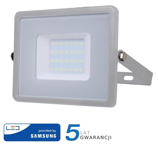 Projektor LED V-TAC 30W SAMSUNG CHIP Szary VT-30 3000K 2400lm 5 Lat Gwarancji