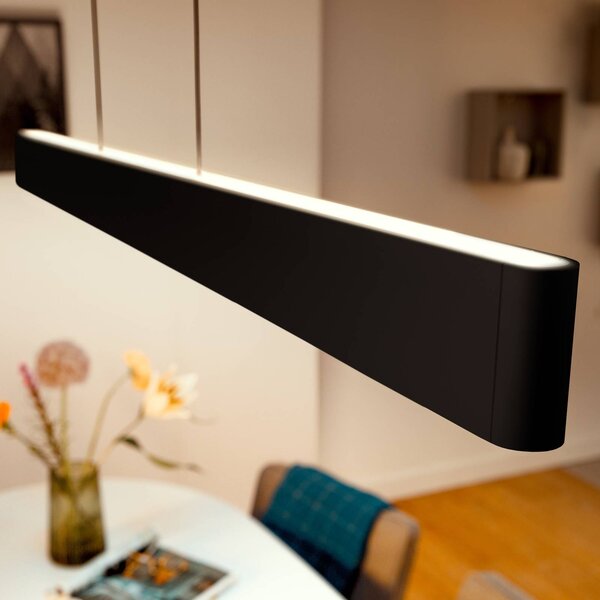 Philips Hue Inteligentna lampa wisząca Ensis, możliwość ściemniania, czarny, salon / jadalnia, aluminium, nowoczesny