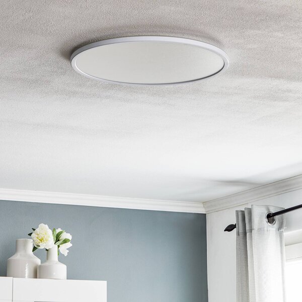 Nordlux Lampa sufitowa LED Oja, możliwość ściemniania, biały / opal, salon / jadalnia, tworzywo sztuczne, nowoczesny