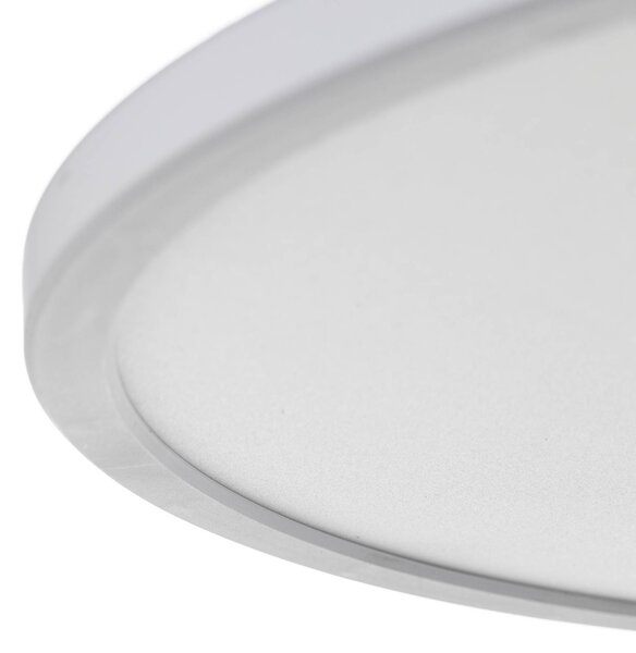 Nordlux Lampa sufitowa LED Oja, możliwość ściemniania, biały / opal, salon / jadalnia, tworzywo sztuczne, nowoczesny