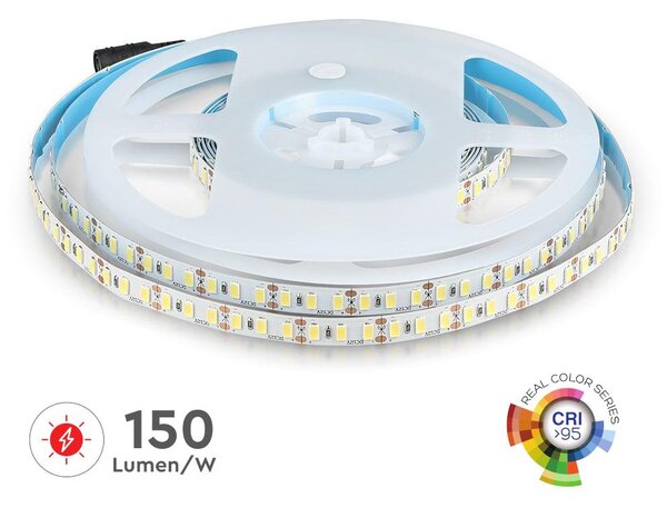 Taśma LED V-TAC SMD5730 600LED High Lumen CRI95+ IP20 18W/m VT-5730 6000K 3000lm