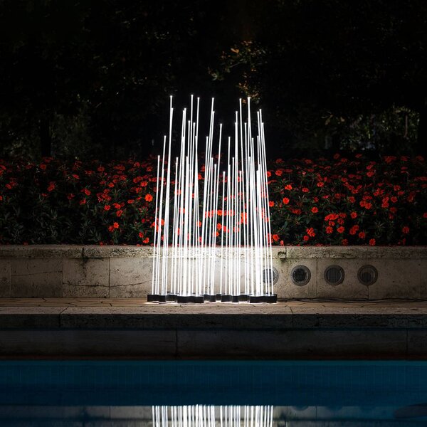 Artemide Architectural Reeds IP67 lampa stojąca LED 1-częściowa, aluminiowy / szary / cynkowy, stal szlachetna, nowoczesny