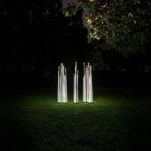 Artemide Architectural Reeds IP67 lampa stojąca LED 1-częściowa, aluminiowy / szary / cynkowy, stal szlachetna, nowoczesny