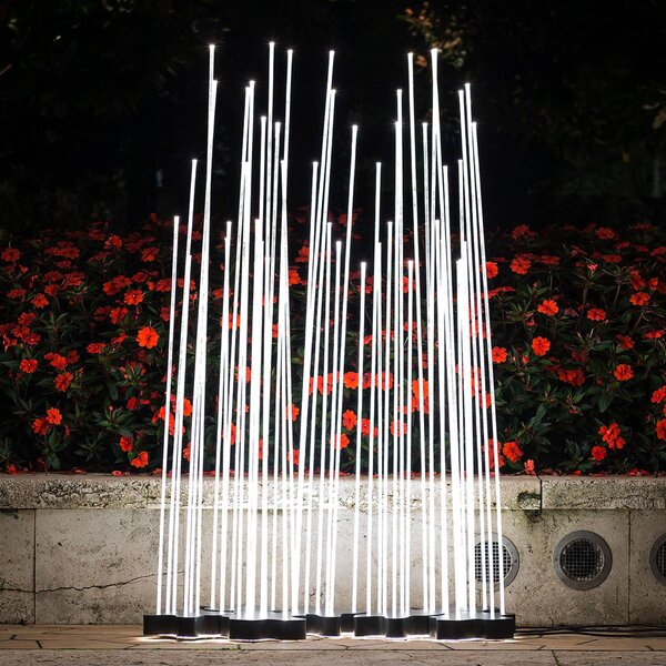 Artemide Architectural Reeds IP67 lampa stojąca LED 1-częściowa, aluminiowy / szary / cynkowy, stal szlachetna, nowoczesny