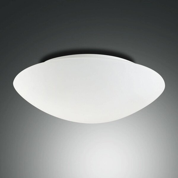 Fabas Luce Lampa sufitowa Pandora, możliwość ściemniania, biały / opal, salon / jadalnia, szkło