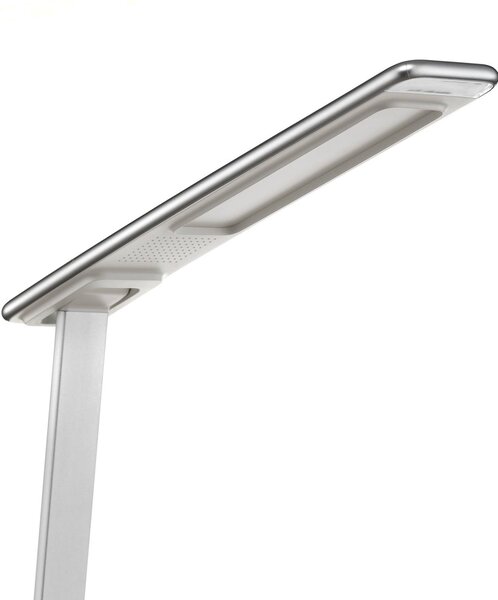 Aluminor Lampa biurkowa LED Orbit, możliwość ściemniania, chromowy / srebrny, biuro, metal, nowoczesny