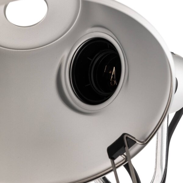Artemide Lampka z klipsem Tolomeo Pinza, aluminiowy / szary / cynkowy, salon / jadalnia, aluminium, design