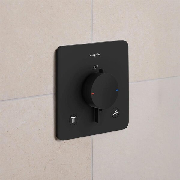 Hansgrohe Ecostat Comfort Q Termostat podtynkowy dla 2 odbiorników z wbudowanym zestawem zabezpieczającym, 33717670