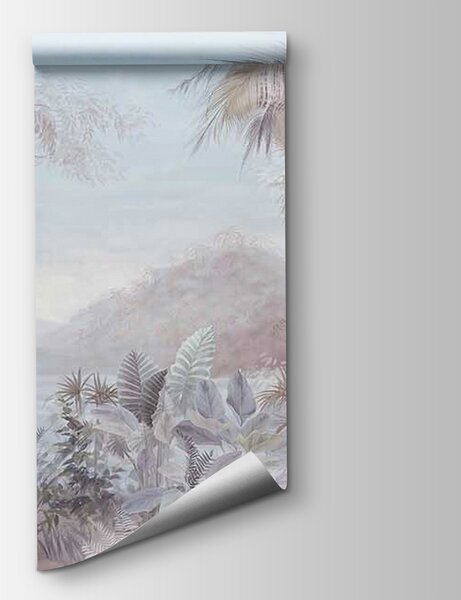 Fototapeta Obraz przedstawiający krajobraz z drzewami i górami, Fototapety Natura, Popularne Fototapety, u67284v3 - Tapeko.pl