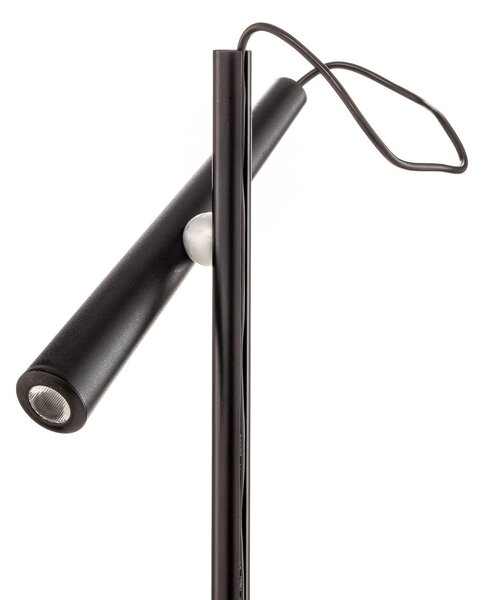 Foscarini Lampa stojąca designerska Magneto, czarny, salon / jadalnia, metal, design