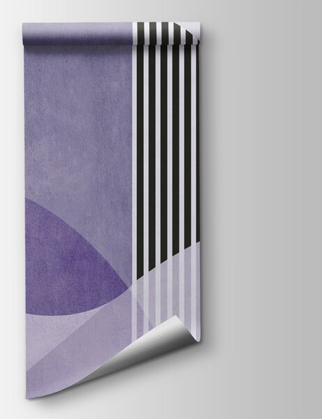 Fototapeta Fioletowo-czarny geometryczny wzór, Fototapety Abstrakcja, Popularne Fototapety, u74075v4 - Tapeko.pl