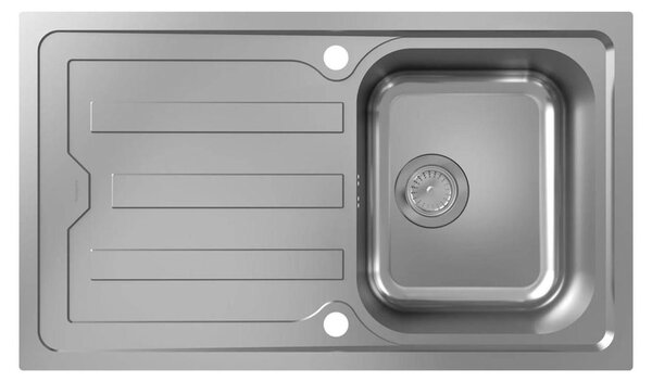 Hansgrohe zlewozmywak do zabudowy S44 z ociekaczem, US 45cm, 850x490mm, ES