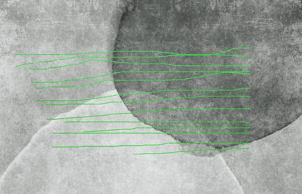 Fototapeta Szaro-białe tło z zielonymi liniami, Fototapety design, Popularne Fototapety, u78579v3 - Tapeko.pl