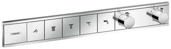 HG termostat podtynkowy RainSelect gotowy do użycia zestaw 5 konsumentów chromowany