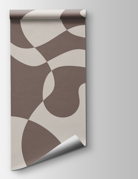 Fototapeta Brązowo-biały wzór, Fototapety Geometryczne, Popularne Fototapety, u98575v1 - Tapeko.pl