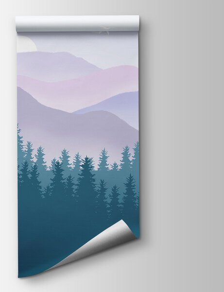 Fototapeta Krajobraz gór i drzew, Fototapety Natura, Popularne Fototapety, u98774v1 - Tapeko.pl