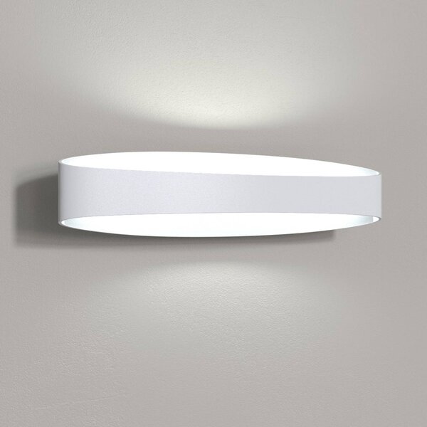 AILATI Kinkiet LED Bridge, biały / opal, salon / jadalnia, aluminium, nowoczesny