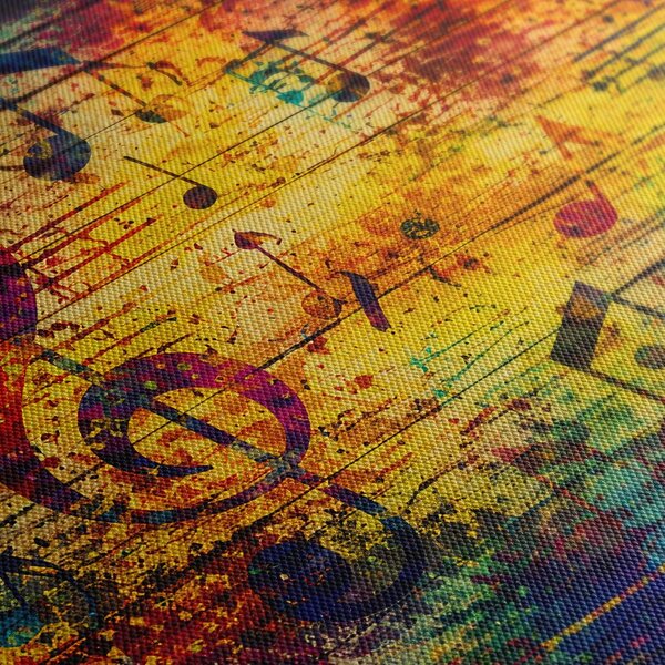 5-częściowy obraz muzyczna symfonia kolorów