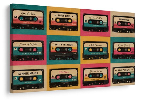 Obraz retro kasety dla muzyków