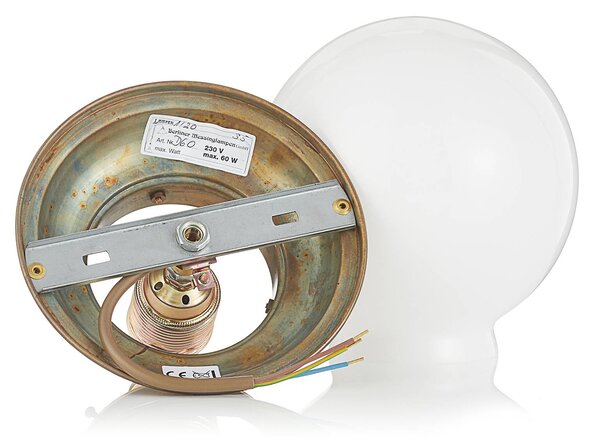 Berliner Messinglampen Lampa sufitowa JIM, możliwość ściemniania, brązowy / mosiężny, przedpokój, mosiądz