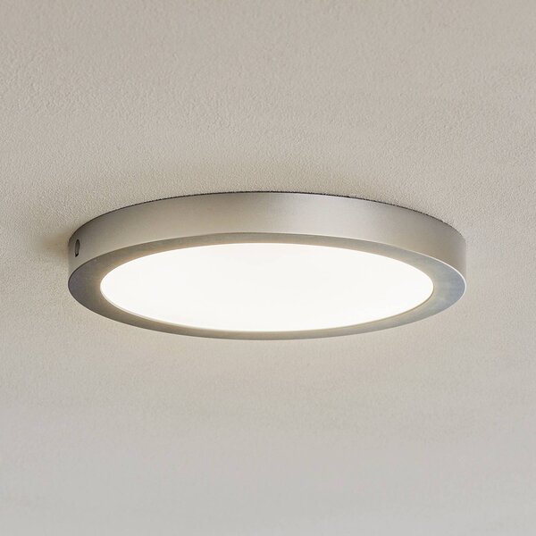Paulmann Lampa sufitowa LED Abia, aluminiowy / szary / cynkowy, salon / jadalnia, tworzywo sztuczne, nowoczesny