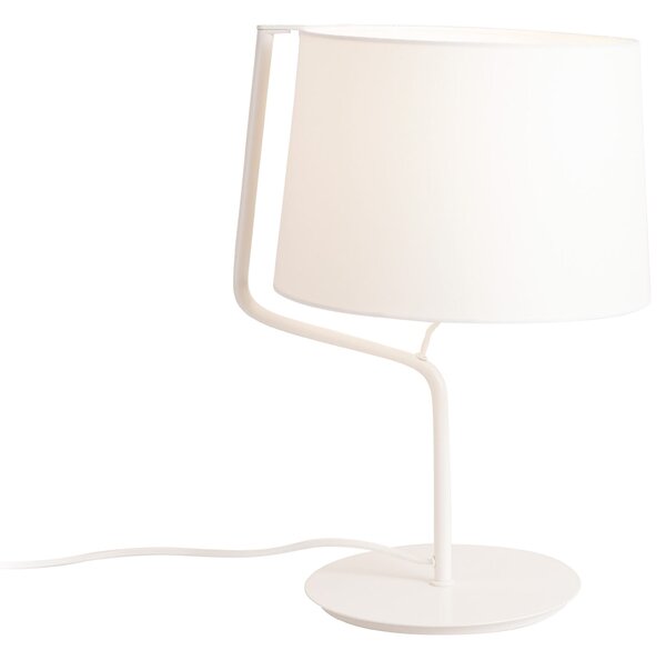 Lampa Stołowa Chicago Biała + T0028 Biały Abażur Maxlight