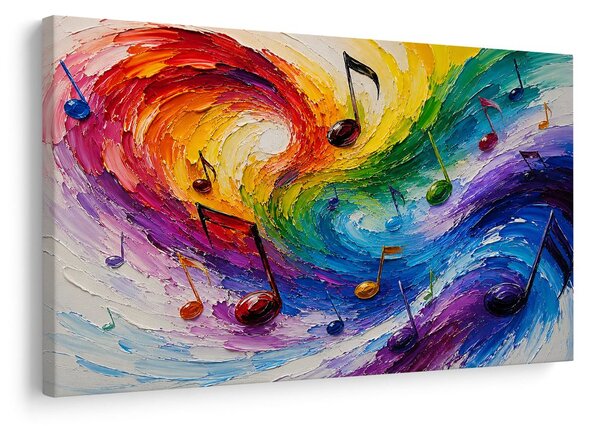 Obraz kolorowa muzyczna harmonia