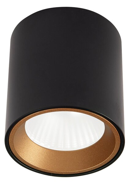 Lampa Sufitowa Tub Okrągły Czarny C0211 + Pierścień Ozdobny Maxlight