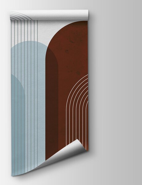 Fototapeta Brązowo-niebieska sztuka, Fototapety Abstrakcja, Popularne Fototapety, u73098v1 - Tapeko.pl