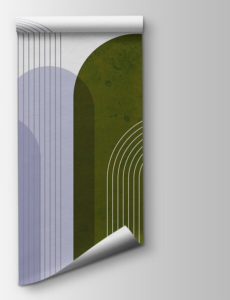 Fototapeta Zielona i fioletowa sztuka, Fototapety Natura, Popularne Fototapety, u73098v2 - Tapeko.pl