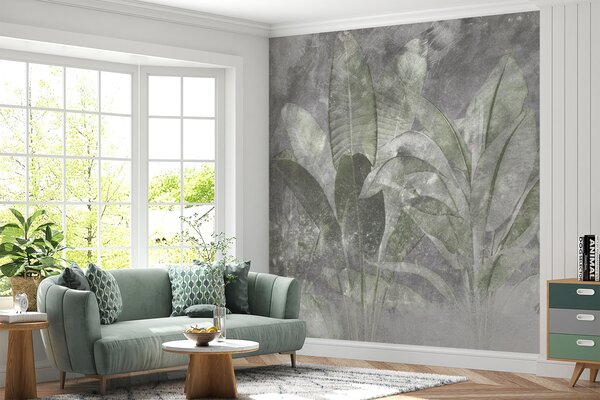 Fototapeta Botaniczna elegancja w miękkich teksturach, Fototapety Kamienie, Popularne Fototapety, u73884v2 - Tapeko.pl
