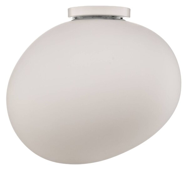 Foscarini Lampa sufitowa designerska Gregg media, możliwość ściemniania, biały / opal, salon / jadalnia, szkło, design