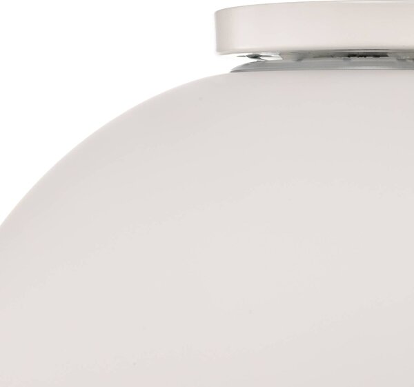 Foscarini Lampa sufitowa designerska Gregg media, możliwość ściemniania, biały / opal, salon / jadalnia, szkło, design