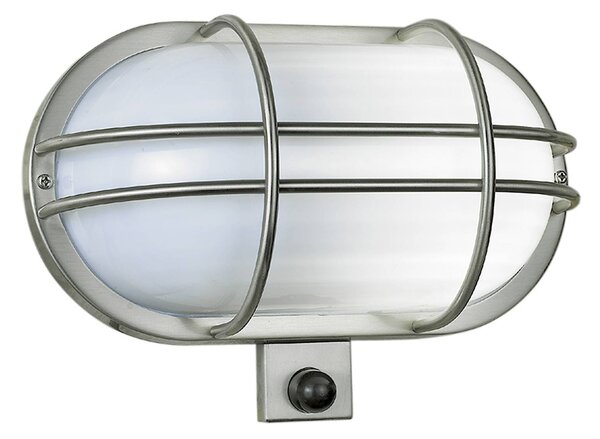 K.S. Verlichting Lampa zewnętrzna z czujnikiem ruchu Sonn, możliwość ściemniania, aluminiowy / szary / cynkowy, stal szlachetna, morski