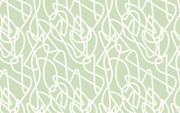 Fototapeta Wzór białych linii na zielonym tle, Fototapety Natura, Popularne Fototapety, u99097v2 - Tapeko.pl