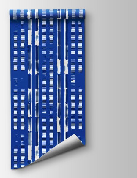 Fototapeta Niebiesko-biały wzór w paski, Fototapety Abstrakcja, Popularne Fototapety, u99084 - Tapeko.pl