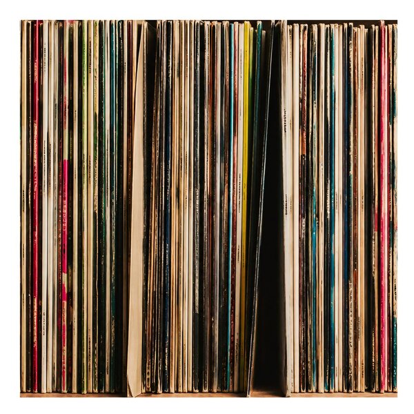 Obraz kolorowe grzbiety albumów