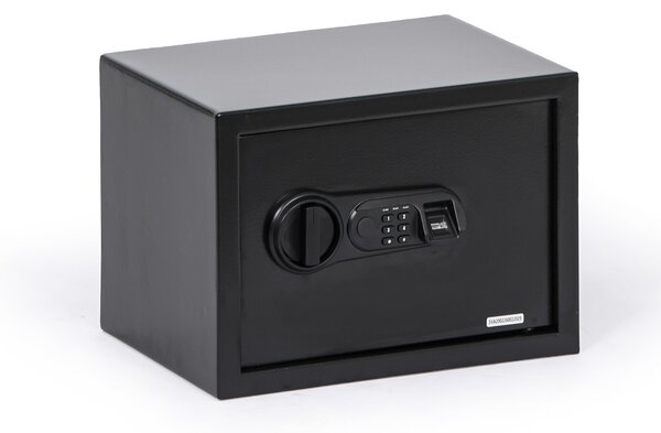 Sejf meblowy z zamkiem elektronicznym i czytnikiem linii papilarnych, 250 x 350 x 250 mm