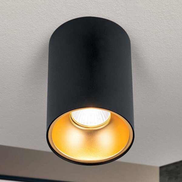 ORION Spot sufitowy Starlight, okrągły, czarny możliwość ściemniania, czarny, salon / jadalnia, aluminium, nowoczesny